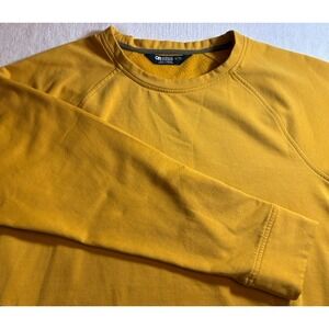 Outdoor Research Emersion Fleece Crew Sweatshirt Pumpkin Unisex XL Zipped Pocket